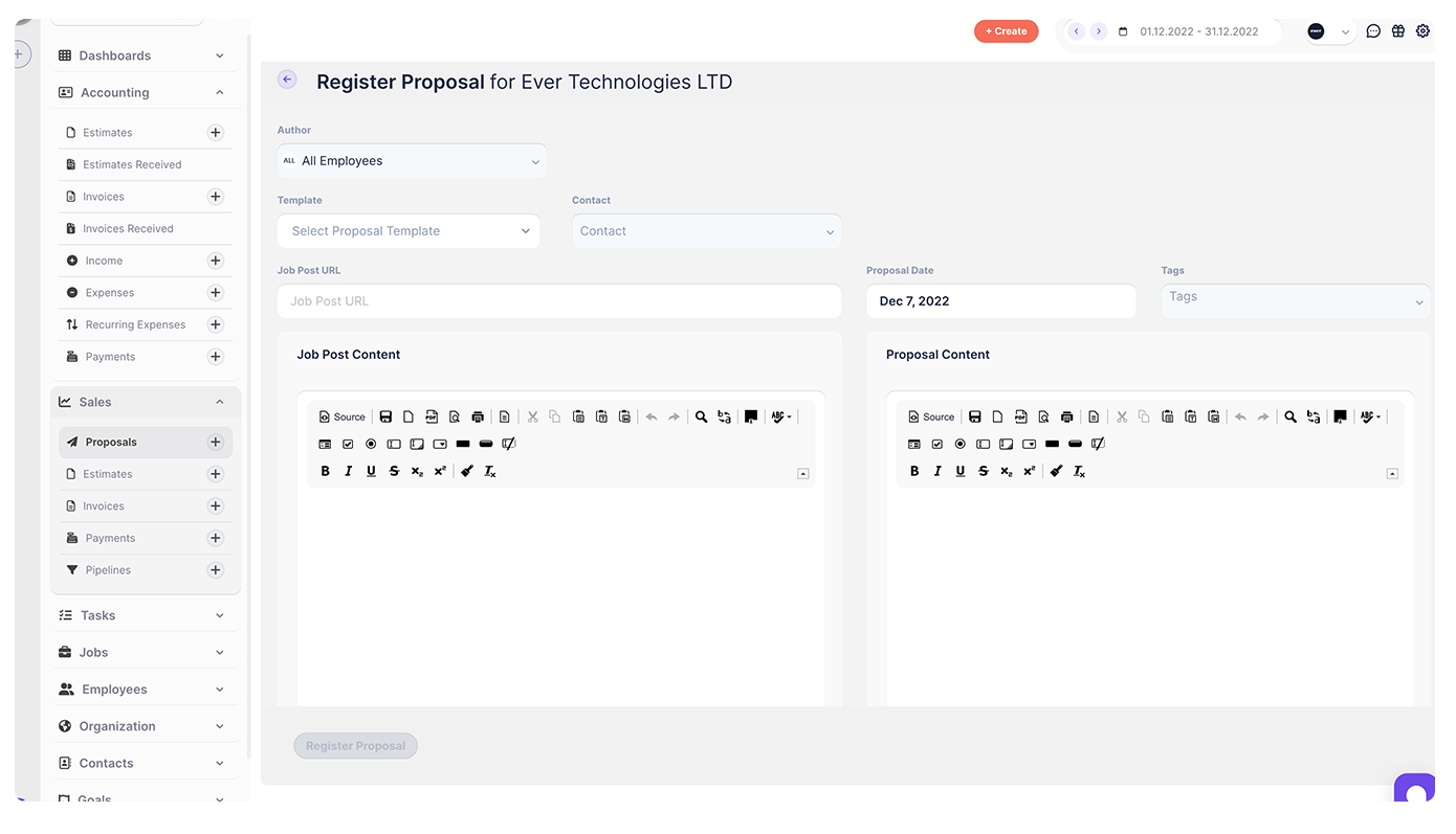Gauzy | Open Business Management Platform ERP - CRM - HRM - ATS - PM - Image 3