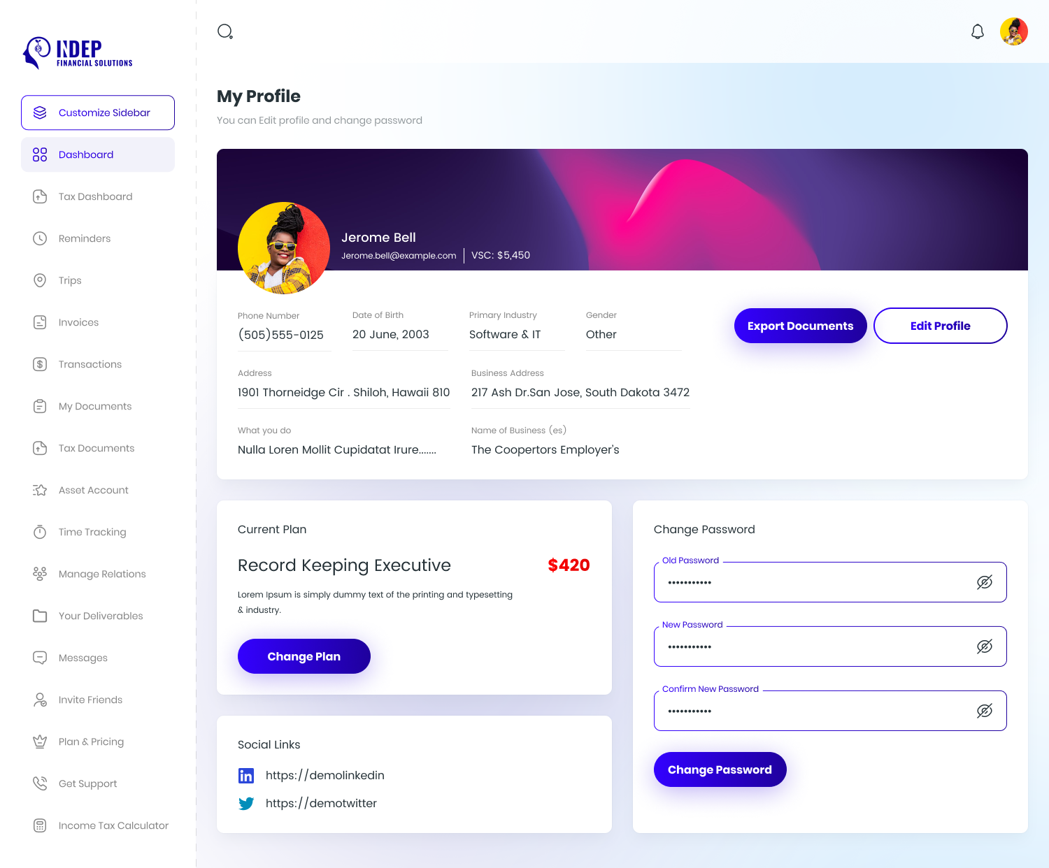 INDep- Financial Solutions & Taxation Management Platform - Image 10