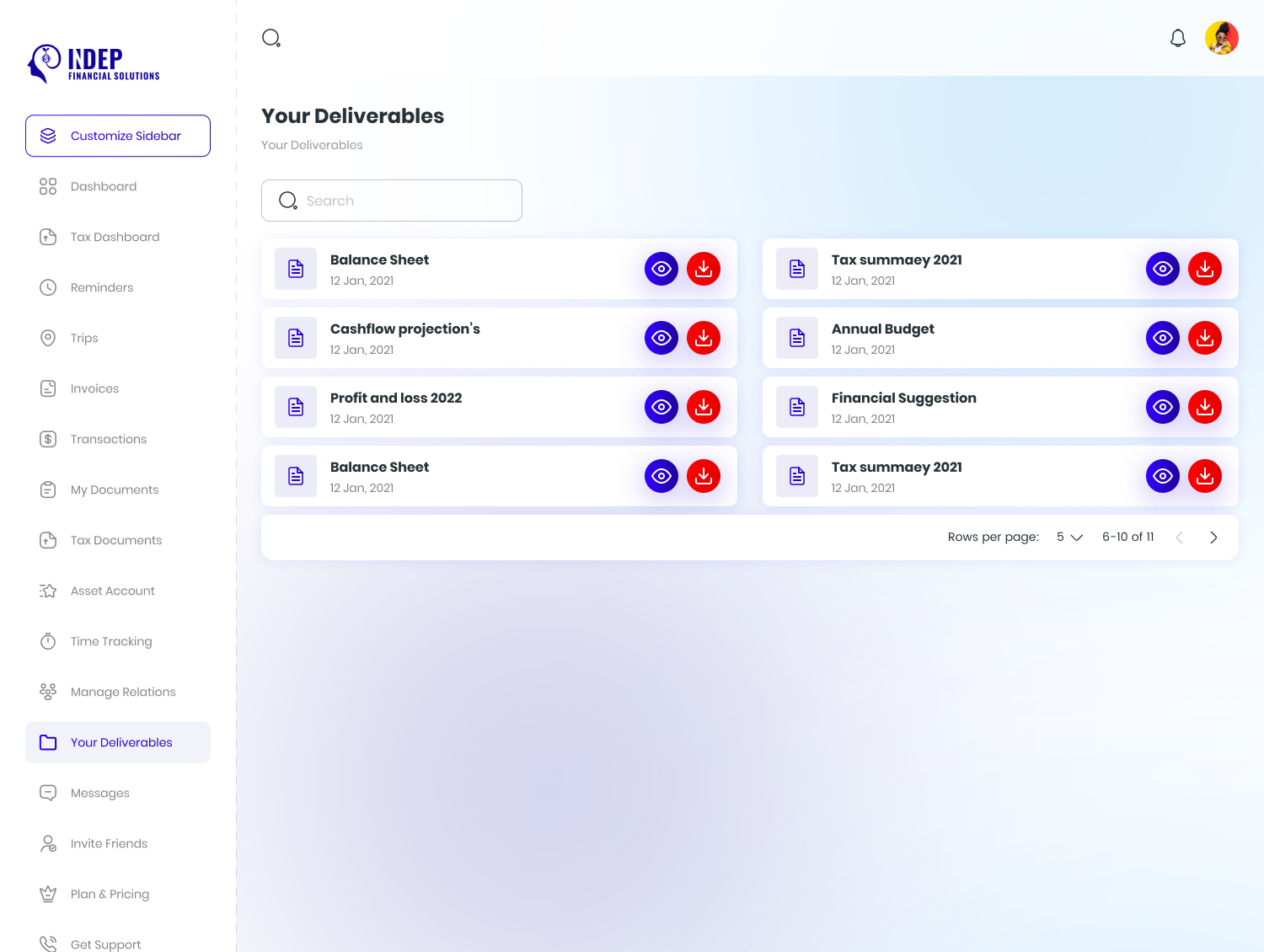 INDep- Financial Solutions & Taxation Management Platform - Image 7