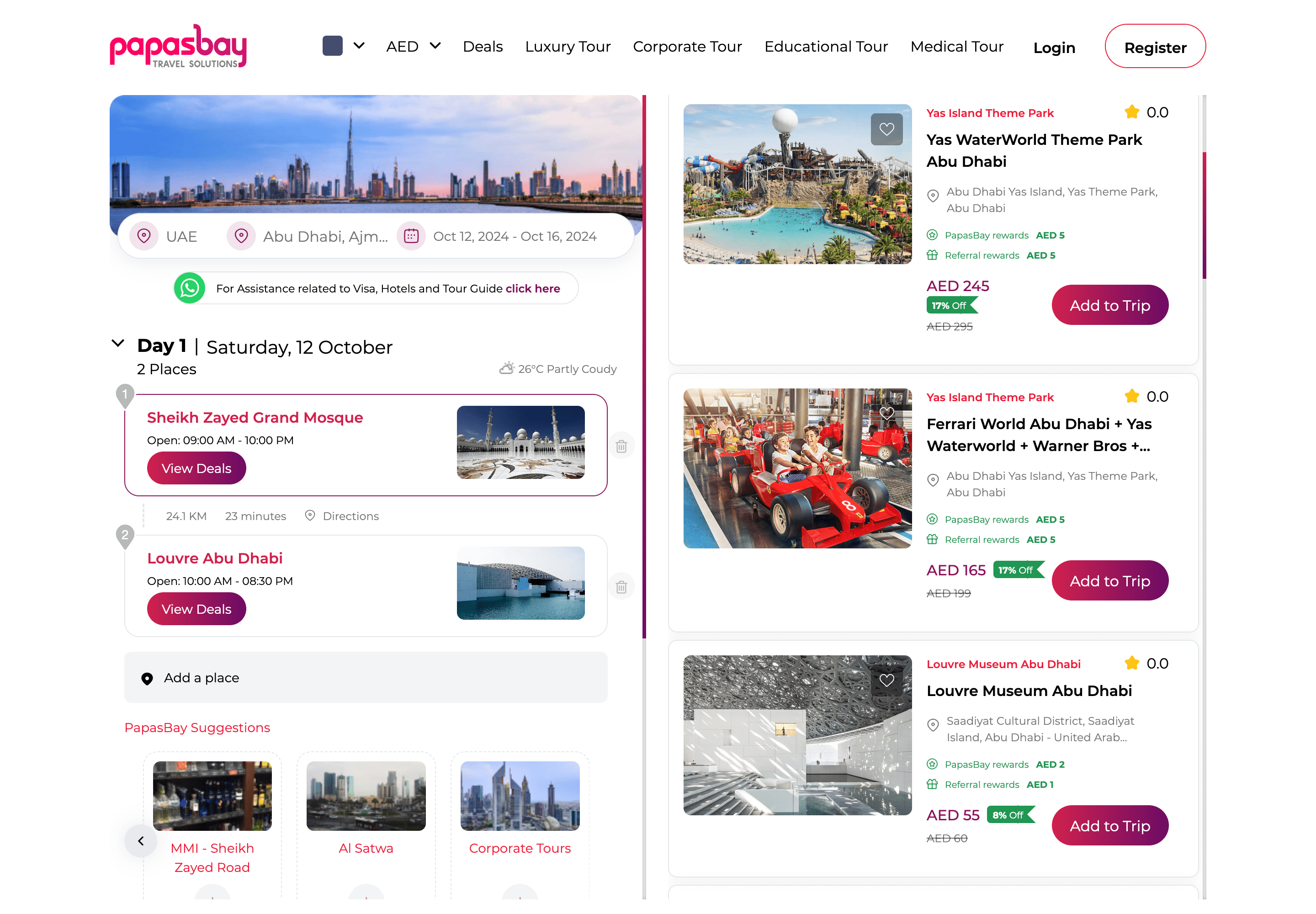 Papasbay - Coupons, Ticket Selling, and Trip Planning Platform - Image 2