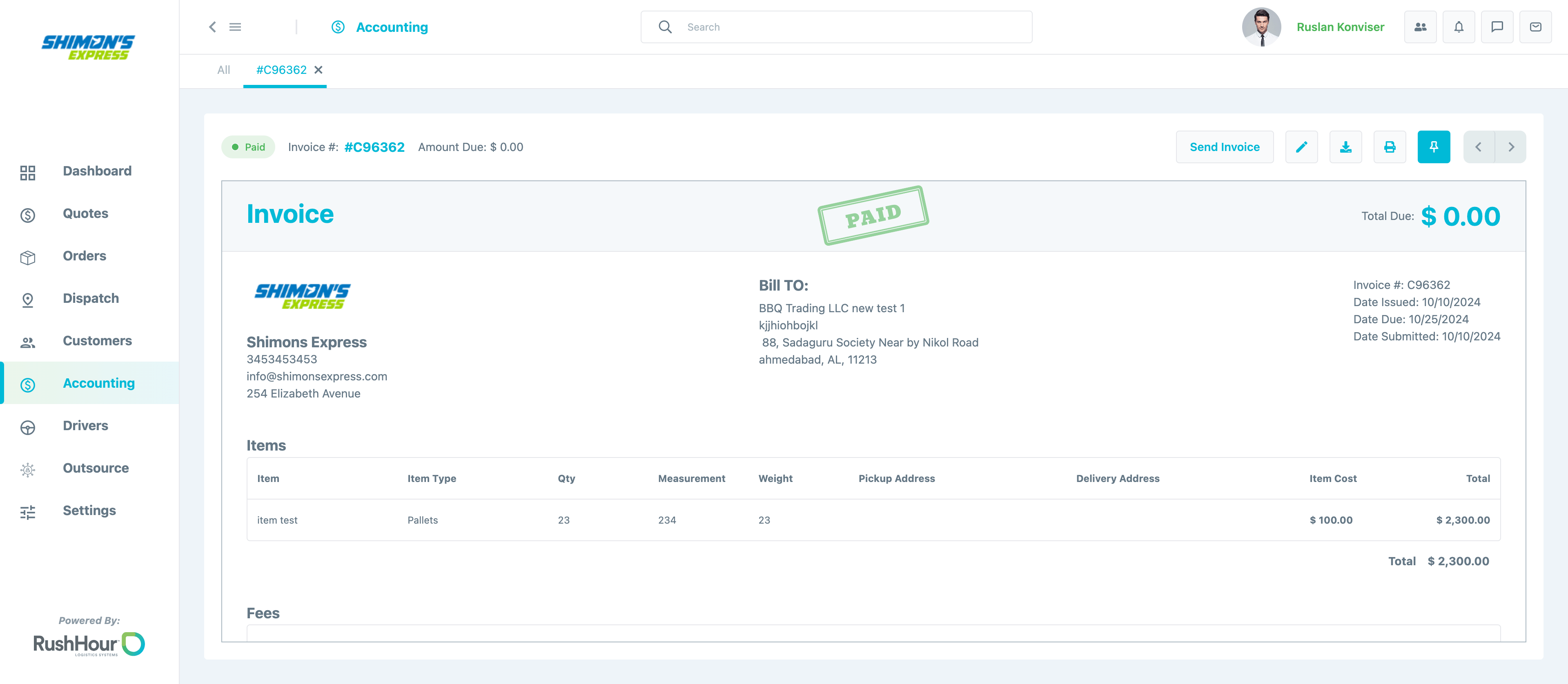 RushHourApp - Shipping Company Management Platform - Image 2
